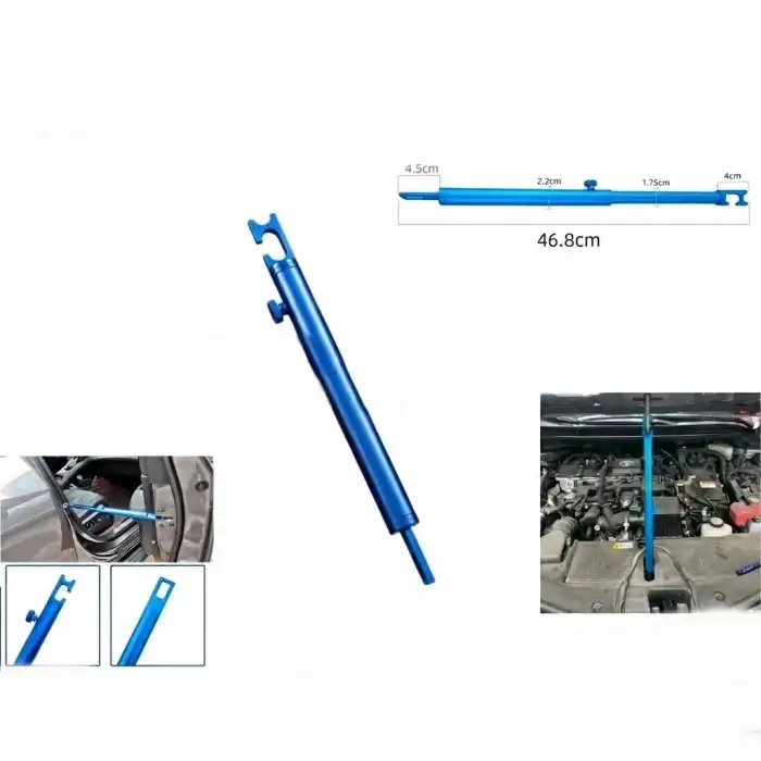 AsilTech Araç Kapı ve Kaput Sabitleme Aparatı Ayarlanabilir Destek Çubuğu Mavi 46,8cm