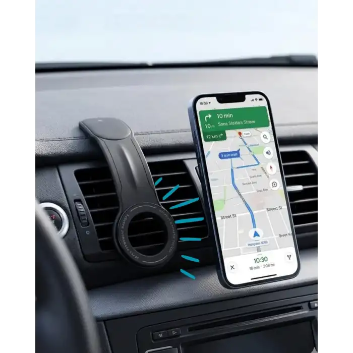 AsilTech Araç Konsol Telefon Tutucu 360 Derece Döner Manyetik Stand