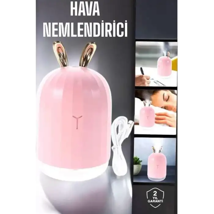 AsilTech Aromaterapi Hava Temizleyici Buhar Makinesi Taşınabilir Şarjlı