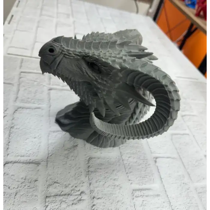 AsilTech Asılabilir / Masaüstü Ejderha Modeli 3D Dekoratif Heykel 22x17 cm