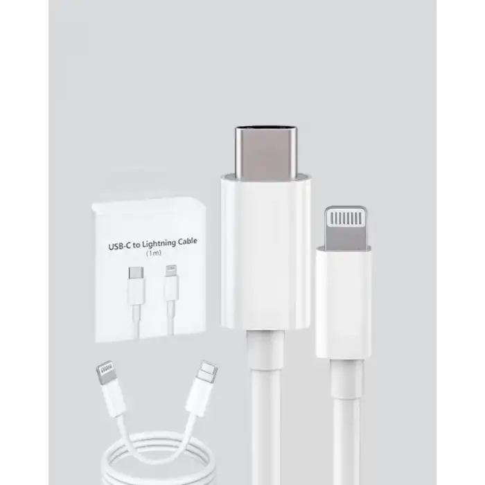 AsilTech Aşırı Şarj ve Pil Koruması ile Akıllı Çipli Lightning Kablo 1.2m