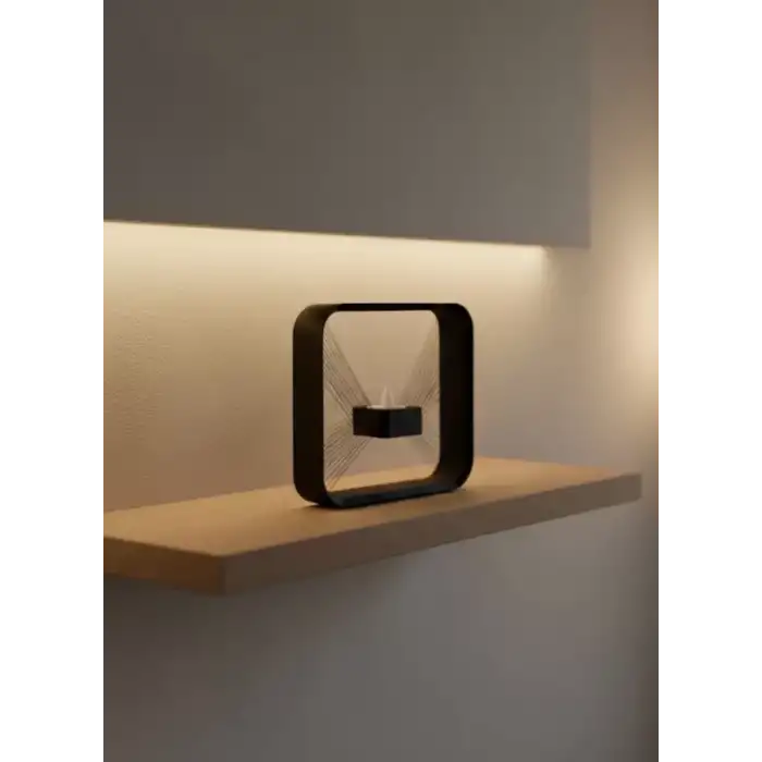 AsilTech Askılı Kare Mumluk Duvar Dekoru Loş Salon ve Modern Mekanlar