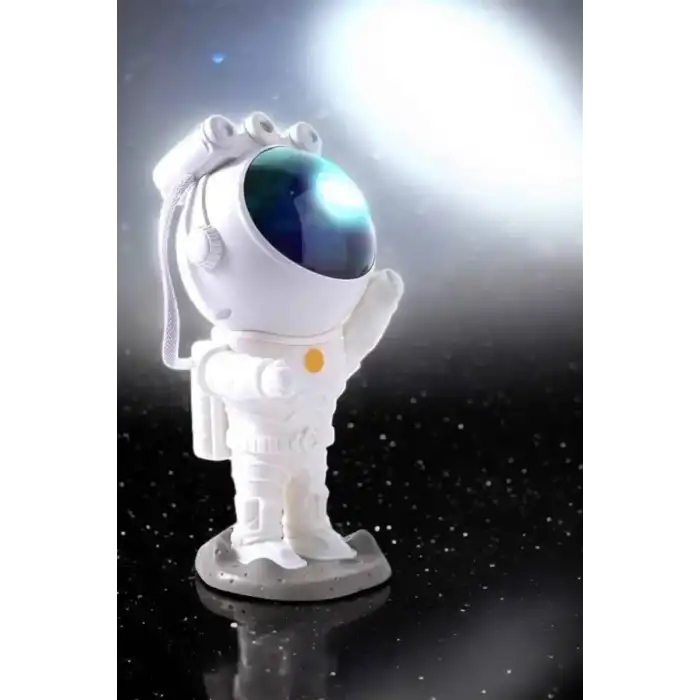 AsilTech Astronot Bluetooth Hoparlör Gökyüzü Projektör Gece Lambası