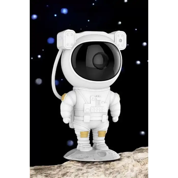 AsilTech Astronot Bluetooth Hoparlör Gökyüzü Projektör Gece Lambası