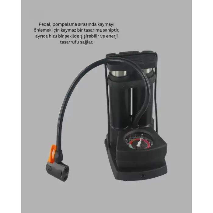 AsilTech Ayak Basmalı Hava Pompası Şişme Ürünler ve Lastikler İçin