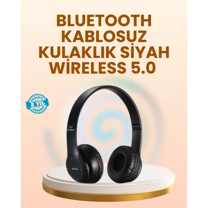AsilTech Ayarlanabilir Baş Bandı ve Yumuşak Kulak Yastıklı Bluetooth Kulaklık