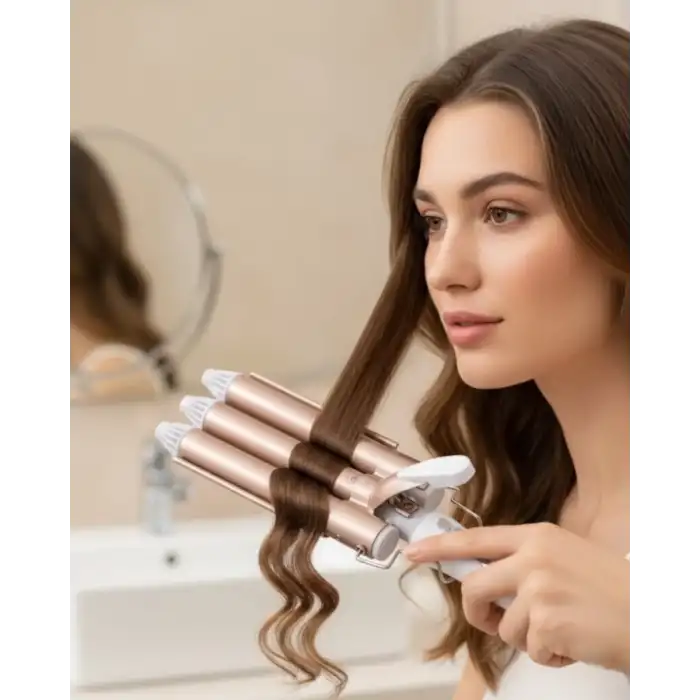 AsilTech Ayarlanabilir Isılı Bukle Saç Maşası