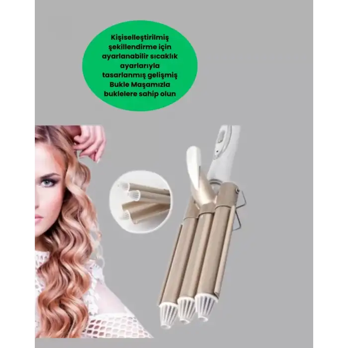 AsilTech Ayarlanabilir Isılı Bukle Saç Maşası
