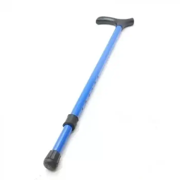 AsilTech Ayarlanabilir Metal Pimli Baston - Ergonomik Saplı - Yürüyüş Desteği