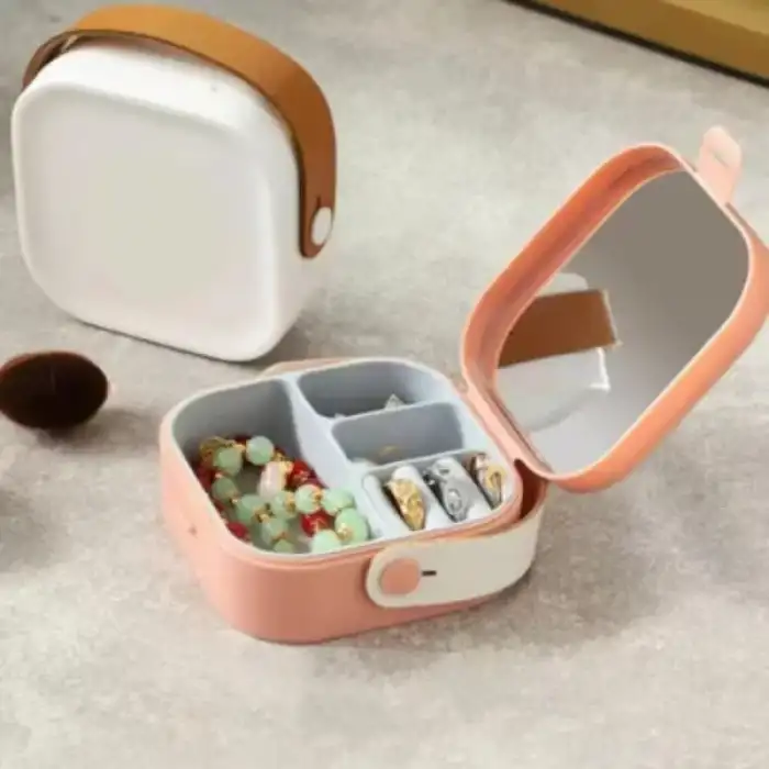 AsilTech Aynalı Makyaj Kutusu Çanta Boy