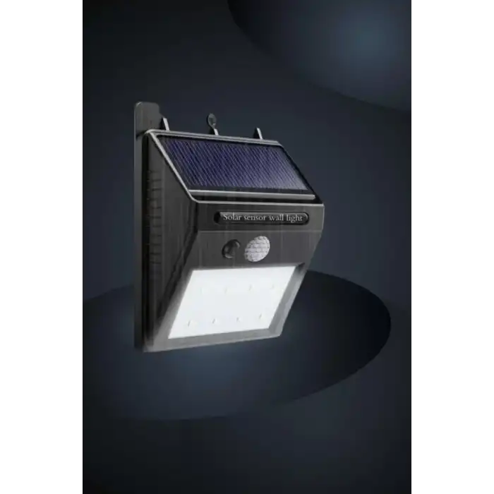 AsilTech Bahçe Aydınlatma Sensörlü Güneş Enerjili Duvar Lambası 40 Led Işık