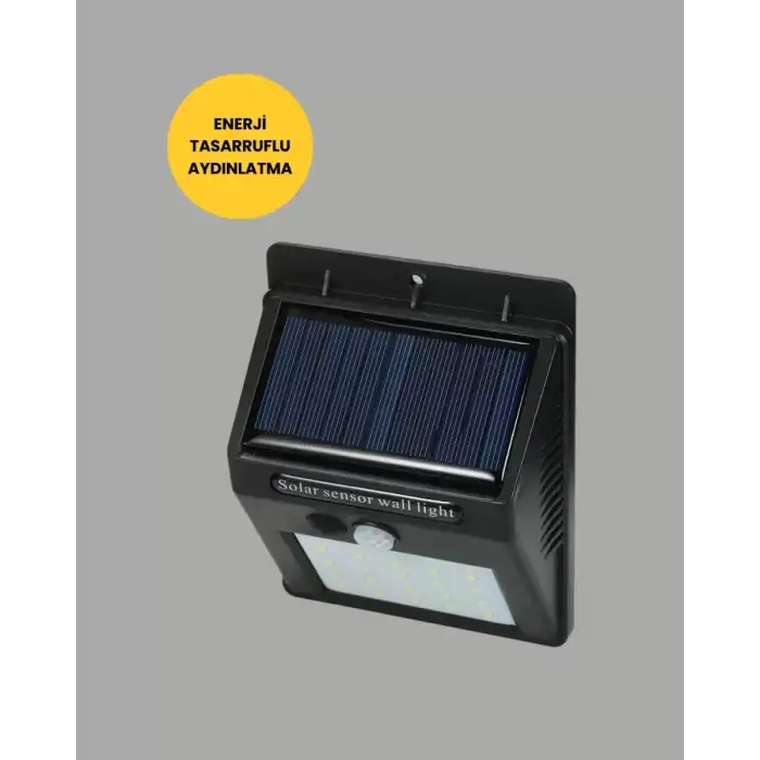 AsilTech Bahçe ve Dış Mekanlar İçin Güneş Enerjili 20 LED Hareket Sensörlü Lamba Yeni Nesil