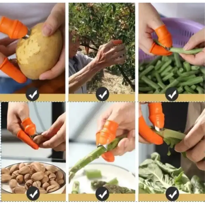 AsilTech Baş Parmak Sebze Ayıklayıcı Set Kadın