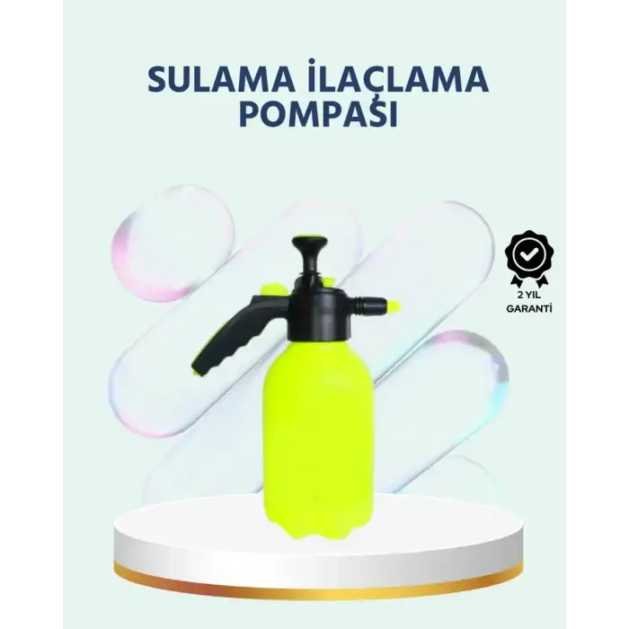 AsilTech Basınçlı El Pompası 2 Litre Bakır Nozul Ayarlı Jet ve Dağınık Atım