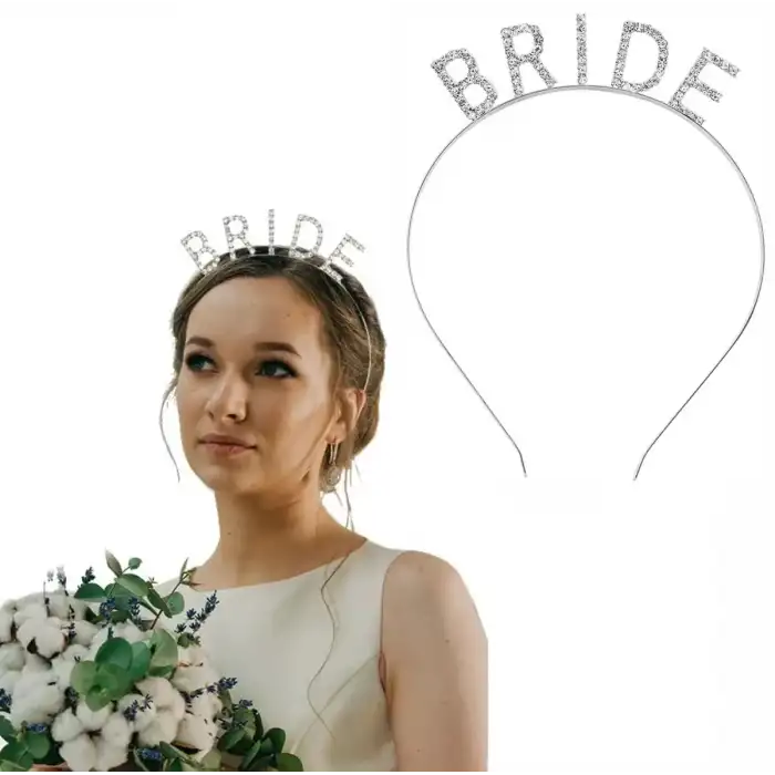 AsilTech Bekarlığa Veda Bride Tacı Gümüş Renk