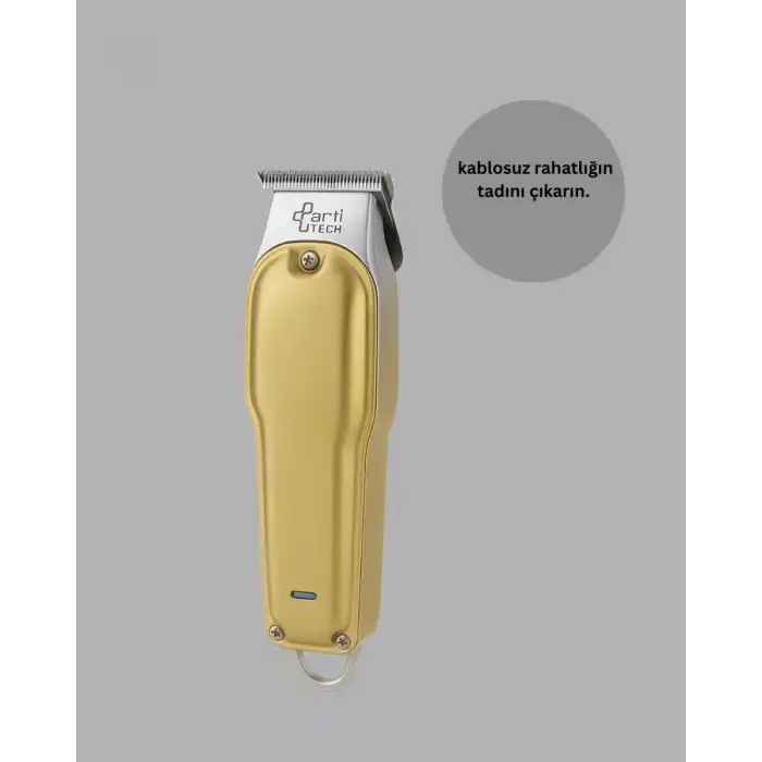 AsilTech Berber Tipi Saç Sakal Kesme Makinesi USB Şarjlı Sessiz Motorlu