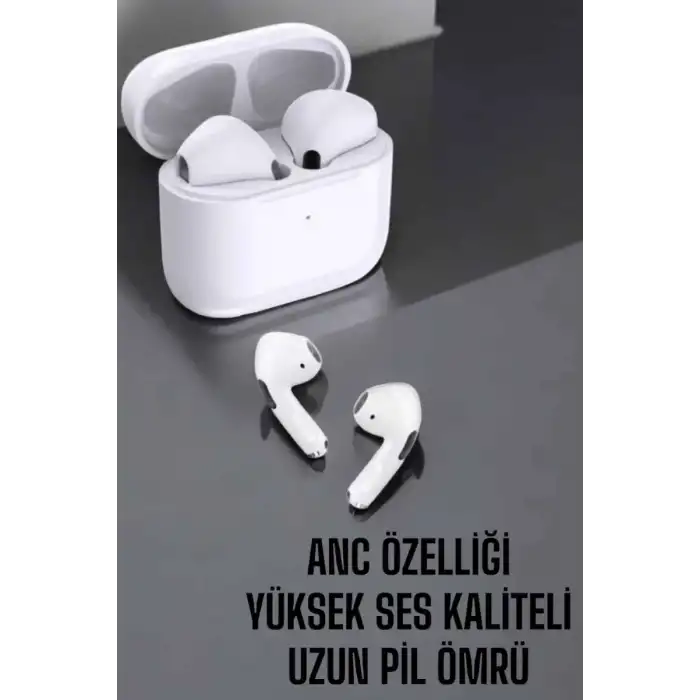 AsilTech Beyaz Yeni Nesil Pro Bluetooth Kulaklık Yüksek Ses Kaliteli ANC Özelliği