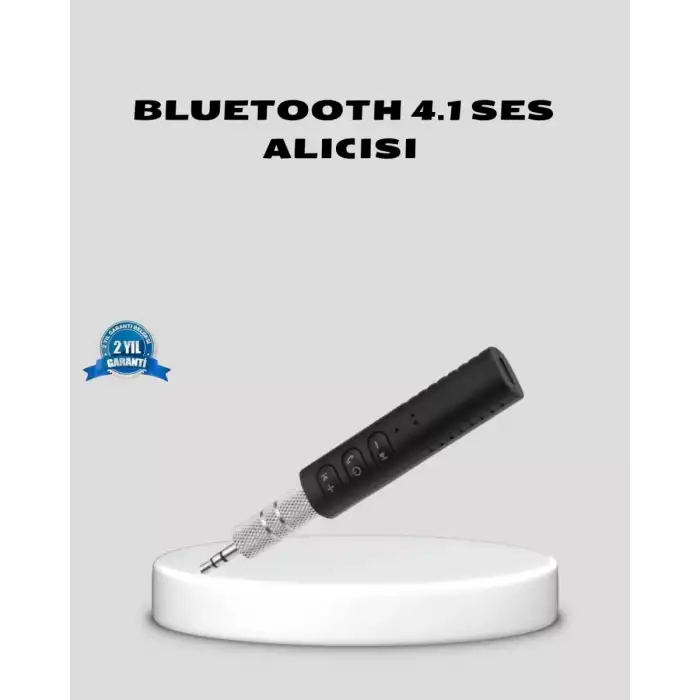 AsilTech Bluetooth 4.1 Müzik Alıcısı 3.5mm Aux Girişli Mini Kablosuz Adaptör