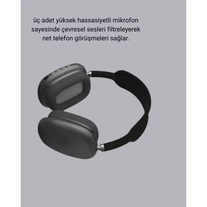 AsilTech Bluetooth 5.0 Kulak Üstü Kulaklık – Gürültü Engelleme, Uzamsal Ses, Hızlı Şarj
