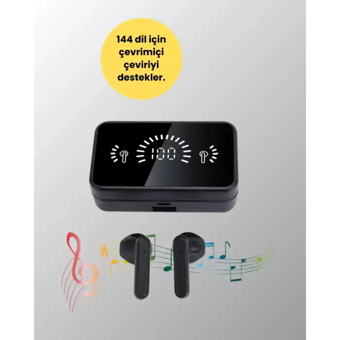AsilTech Bluetooth 5.1 Destekli  bluetooth kulaklık – ANC ve Stereo Sesli