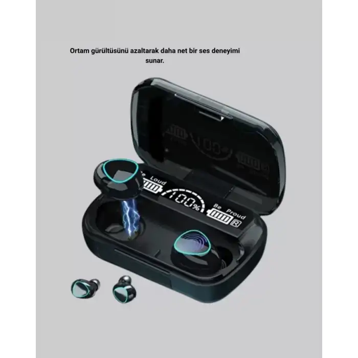 AsilTech Bluetooth 5.1 M10 TWS Kulaklık Ergonomik Tasarım Yüksek Ses Kaliteli