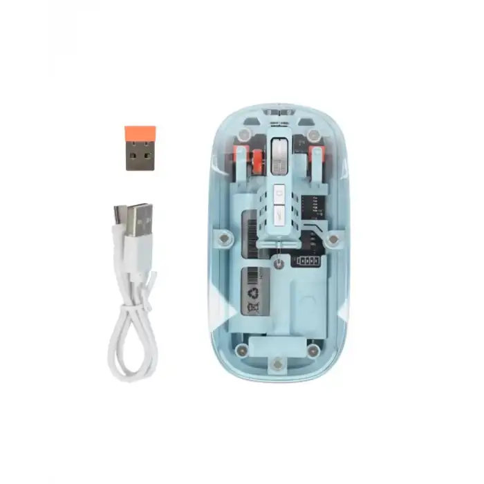 AsilTech Bluetooth 5.2 Destekli Mavi Pilli Kablosuz Mouse Yeni Nesil