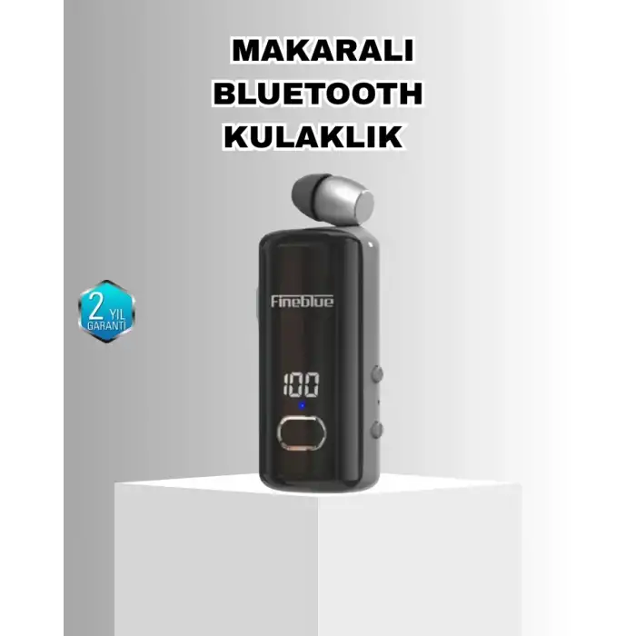 AsilTech Bluetooth 5.3 Kablosuz Kulaklık Geri Çekilebilir Kablolu ve Ekranlı