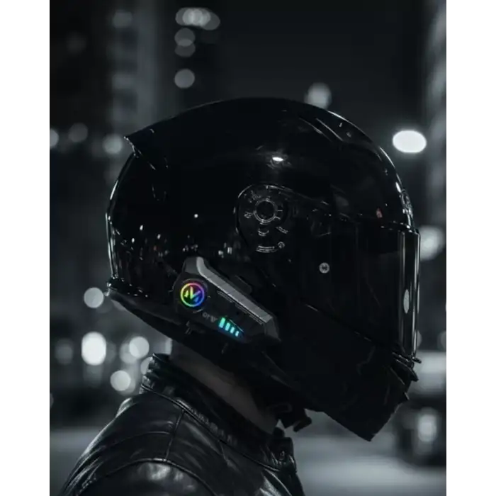 AsilTech Bluetooth 5.3 Kask İçi Intercom Kulaklık 1000 m Mesafe 1000 mAh