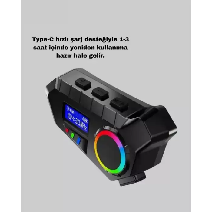 AsilTech Bluetooth 5.4 İntercom ve Alarmlı Disk Kilidi Seti Güçlü Ses ve Güvenlik