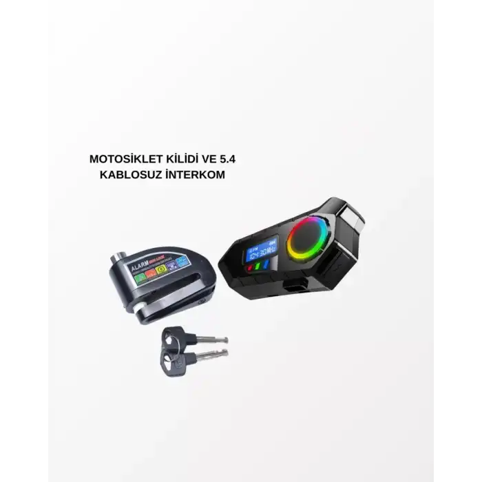 AsilTech BLUETOOTH 5.4 KABLOSUZ İNTERKOM+ MOTOR DİSK KİLİDİ