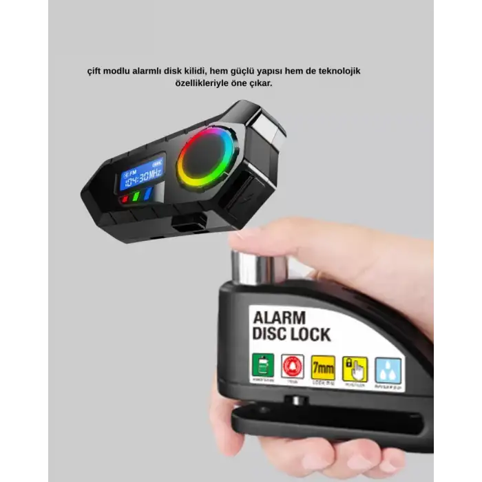 AsilTech BLUETOOTH 5.4 KABLOSUZ İNTERKOM+ MOTOR DİSK KİLİDİ