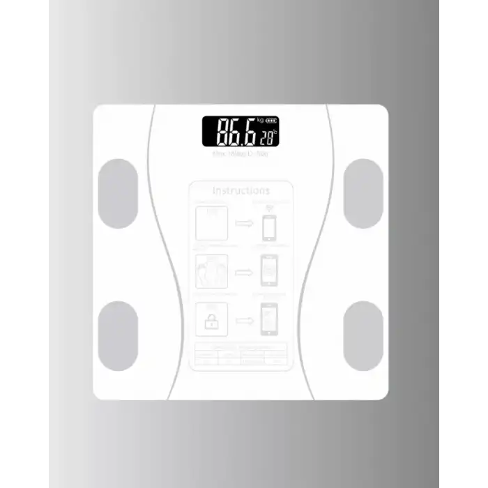 AsilTech Bluetooth Akıllı Tartı – 8 Fonksiyonlu Dijital Baskül, 180 kg Kapasiteli