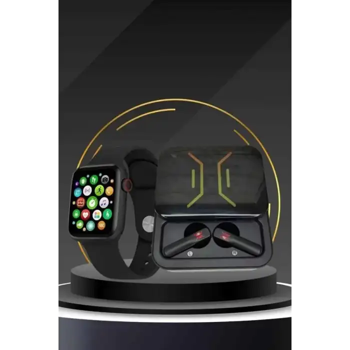 AsilTech Bluetooth Bağlantılı Kablosuz Kulaklık ve Yeni Nesil Akıllı Saat 5.0 Bluetooth