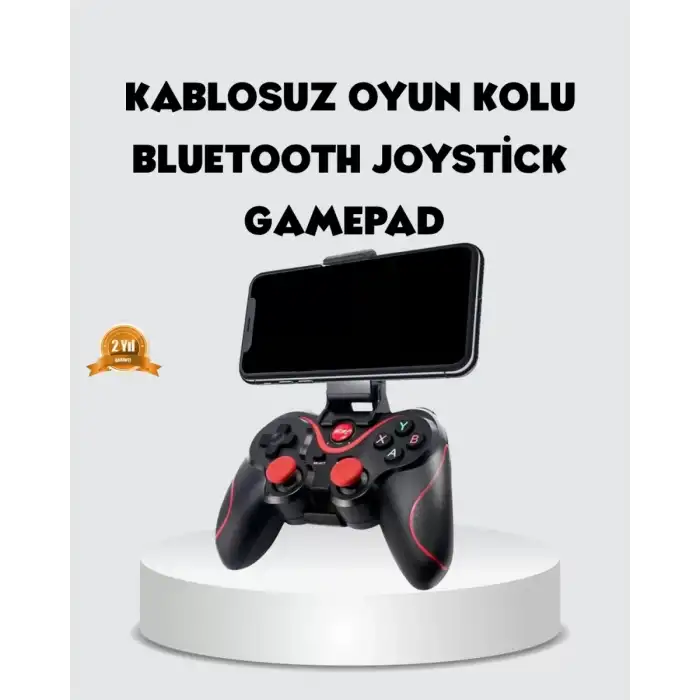 AsilTech Bluetooth Gamepad Kablosuz Oyun Kumandası Tek Cihaz Destekli