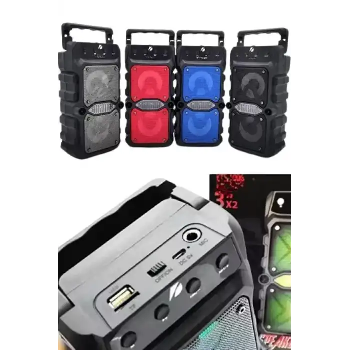 AsilTech Bluetooth Hoparlör  Güçlü Ses Kaliteli Kesintisiz Kablosuz