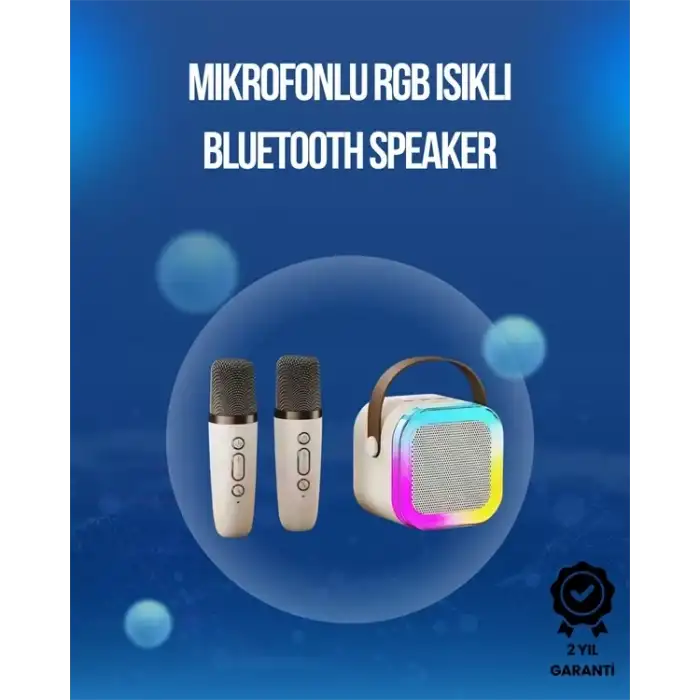 AsilTech Bluetooth, USB ve AUX Girişli Çok Fonksiyonlu Karaoke Hoparlör