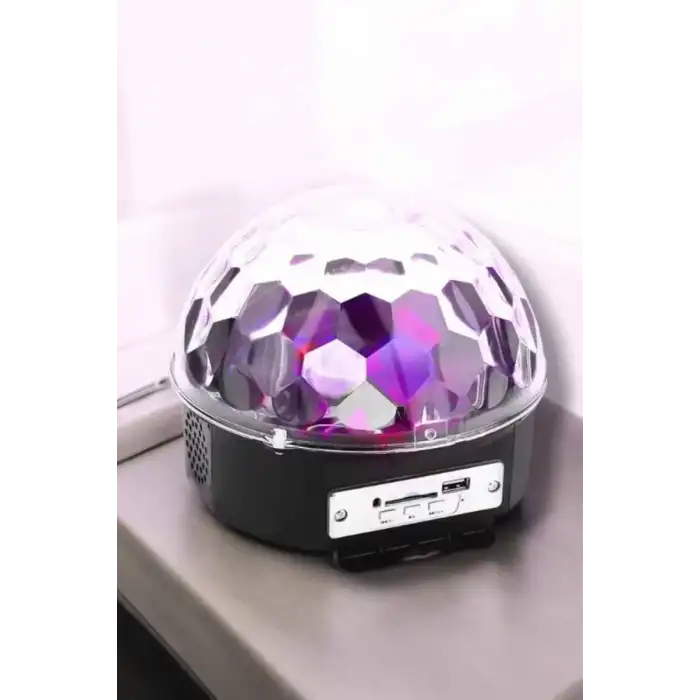 AsilTech Bluetooth ve Uzaktan Kumandalı Çok Renkli Masaüstü Disko Topu