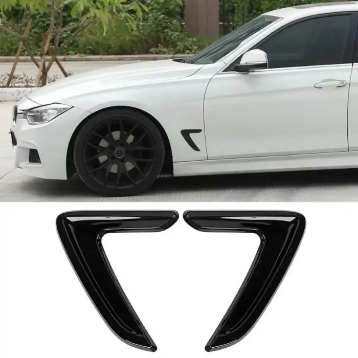 AsilTech BMW Tip Çamurluk Havalandırma Venti Kısa Parlak Siyah NKT98