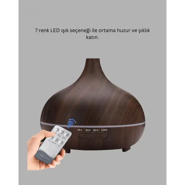 AsilTech BN01 Uçucu Yağ Uyumlu Renkli LED Işıklı Nemlendirici