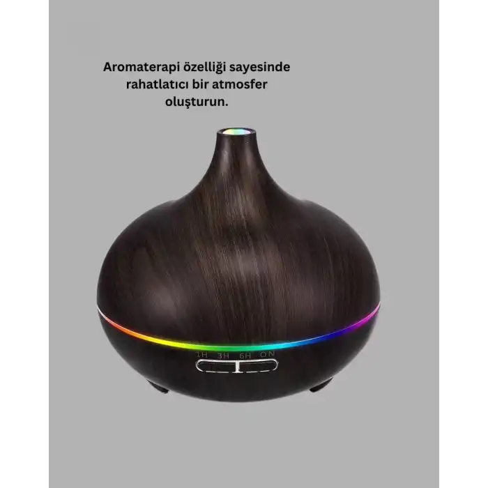 AsilTech BN01 Uçucu Yağ Uyumlu Renkli LED Işıklı Nemlendirici