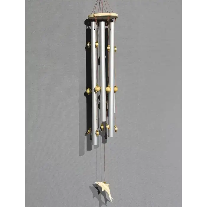 AsilTech Boncuklu Metal Rüzgar Çanı Model 2