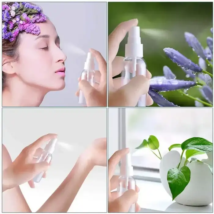 AsilTech Boş Sprey Şişesi - Plastik - 50 ml - Şeffaf