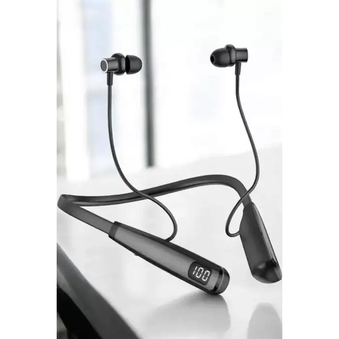 AsilTech Boyun Bantlı Bluetooth Kulaklık Yüksek Ses Kaliteli 100 Saat Kulaklık