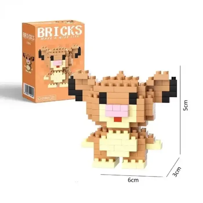 AsilTech Bricks Aslan Kral Simba Mini Lego Figürü