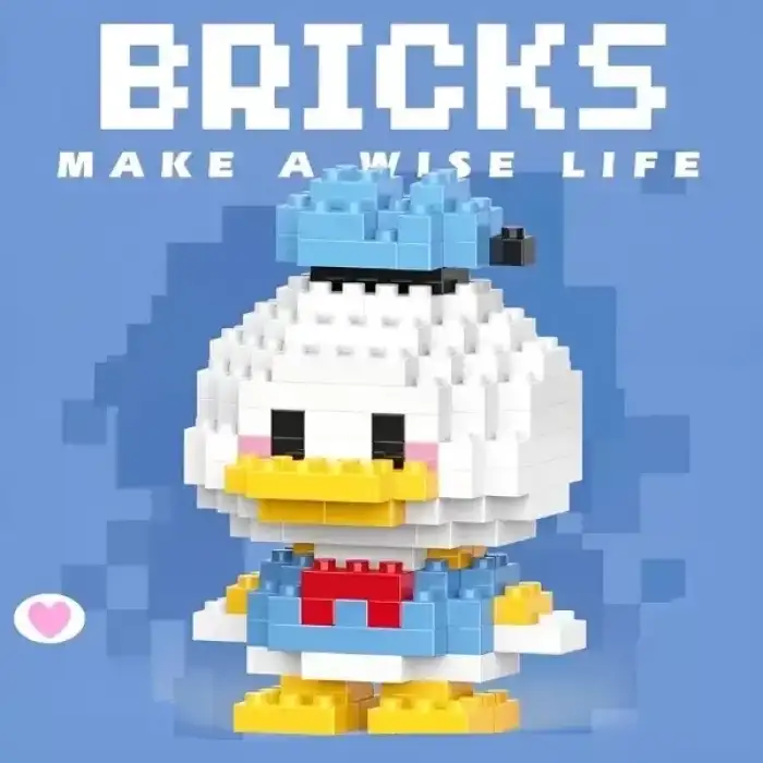 AsilTech Bricks Donald Duck Mini Lego Figürü