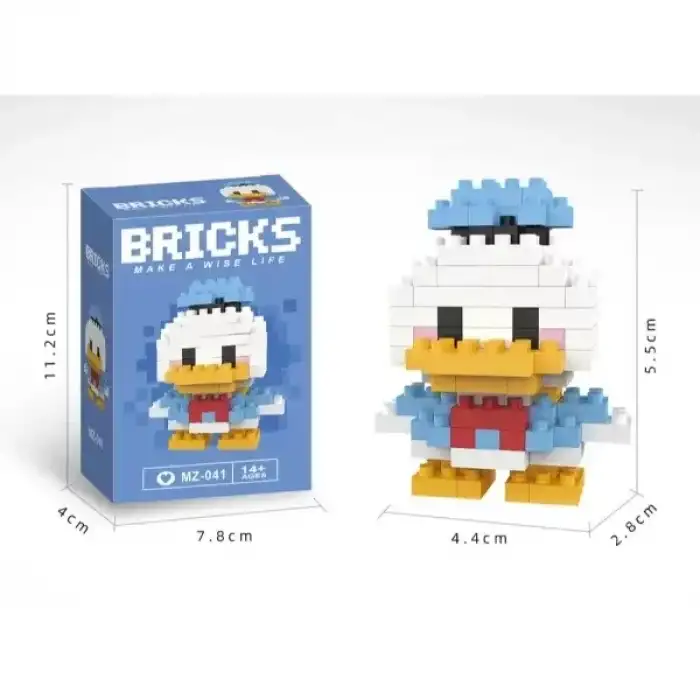 AsilTech Bricks Donald Duck Mini Lego Figürü