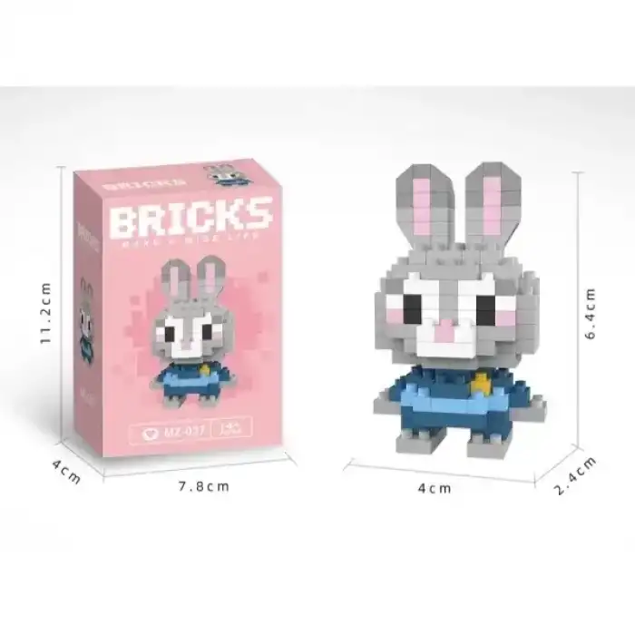 AsilTech Bricks Zootropolis Judy Hopps Mini Tavşan Lego Figürü