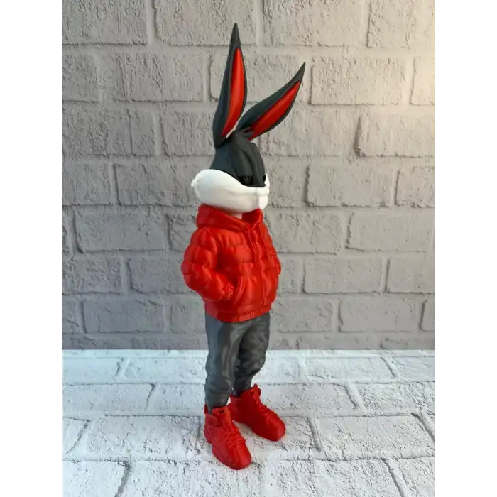 AsilTech Bugs Bunny Büyük Boy Figür 10×34 cm Salon Dekoru