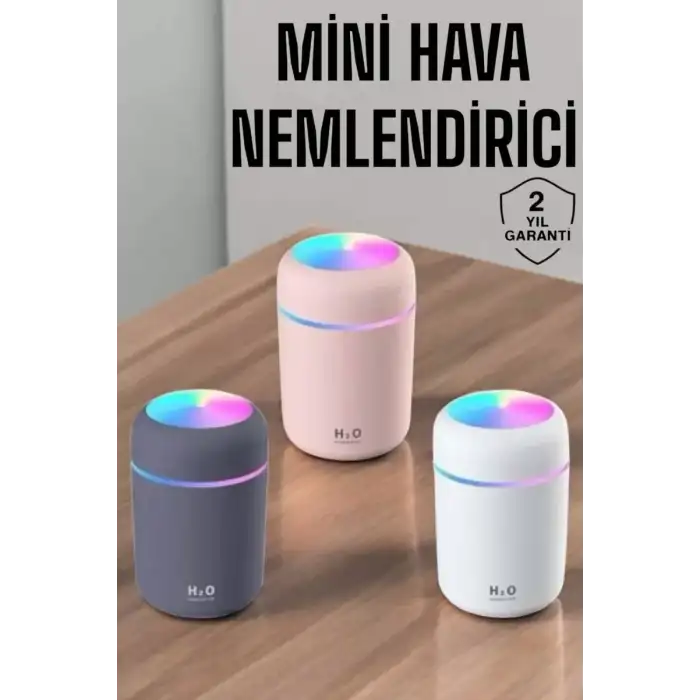 AsilTech Buharlı Hava Nemlendirici Aromaterapi Renk Değiştirilebilir
