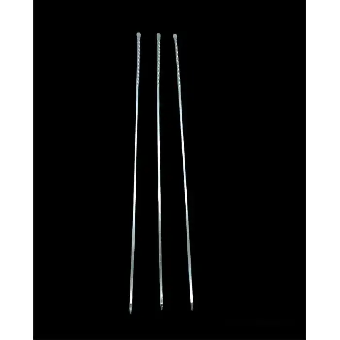 AsilTech Burgulu Kuşbaşı Şişi - Metal - Kalın Kare - 50 cm